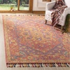 image:imageSAFAVIEH Aspen Collection Area Rug  7 Square Pink amp Violet Handmade Boho Braided Tassel Wool Ideal for High Traffic Areas in Living Room Bedroom APN226APinkViolet