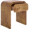 image:imageSAFAVIEH Home Collection  Hinata 1Drawer Nightstand Table Natural Modern Bedside Storage Fully Assembled NST6607ANatural