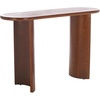 image:imageSAFAVIEH Home Collection Koka Walnut Brown Oval Top Console Table Fully AssembledWalnut