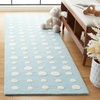 image:imageSAFAVIEH Kids Collection Area Rug  5 x 8 Pink amp Ivory Handmade Polka Dot Wool Ideal for High Traffic Areas in Playroom Nursery Bedroom SFK926UBlueIvory