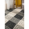 image:imageSAFAVIEH Natura Collection 2 x 3 Beige NAT623B Handmade Diamond Wool Entryway Living Room Foyer Bedroom Accent RugAnthracite