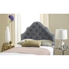 image:imageSafavieh MCR4036HQ Mercer Collection Arebelle Velvet Headboard Queen WhiteGray