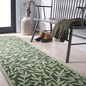 image:imageMartha Stewart x SAFAVIEH Area Rug Collection  5 x 8 Ivory amp Beige Handmade Wool Ideal for Living Room Bedroom Office Dining Space MSR3527AGreen