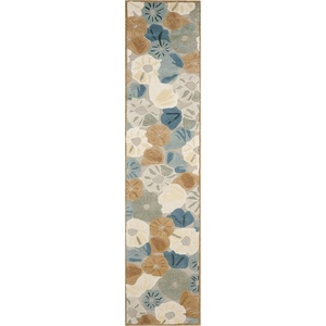 image:imageMartha Stewart x SAFAVIEH Area Rug Collection  6 Round Cornucopia Beige Handmade Wool amp Viscose Ideal for Living Room Bedroom Office Dining Space MSR3625CCornucopia Beige