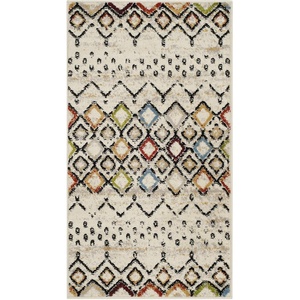 image:imageSAFAVIEH Amsterdam Collection Accent Rug  23 x 4 Ivory amp Multi Moroccan Boho Design NonShedding amp Easy Care Ideal for High Traffic Areas in Entryway Living Room Bedroom AMS108KIvoryMulti
