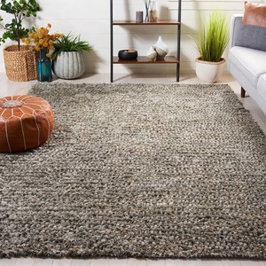 image:imageSAFAVIEH Area Rug 8x10  Aspen Shag Collection  Large  Pink Handmade Wool Plush Thick Pile Ideal for Living Room Bedroom Dining Space SG640PGrey
