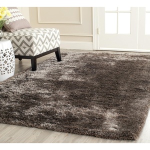image:imageSAFAVIEH Area Rug 8x10  South Beach Shag Collection  Large  Charcoal Handmade Ultra Plush Thick Pile Ideal for Living Room Bedroom Dining Space SBS562ELatte