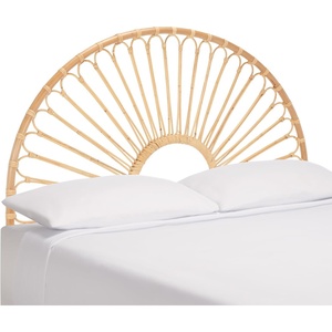 image:imageSAFAVIEH Home Collection Faris Natural Rattan Arched Full Size HeadboardNatural