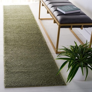 image:imageSAFAVIEH Tahoe Shag Collection Area Rug  9 x 12 Beige Solid Design NonShedding amp Easy Care 12inch Thick Ideal for High Traffic Areas in Living Room Bedroom THO670BSage