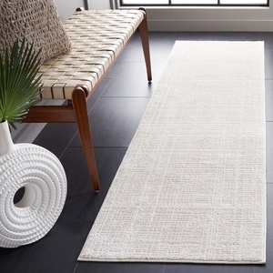 image:imageSAFAVIEH Whisper Collection Area Rug  53 x 76 Ivory amp Ivory Modern Fringe Design NonShedding amp Easy Care Ideal for High Traffic Areas in Living Room Bedroom WHS560AIvory