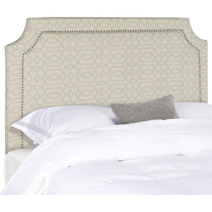 image:imageSafavieh Mercer Collection Shayne Yellow Wheat Pale Blue Headboard QueenWheat  Pale Blue