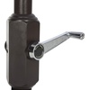 image:imageSAFAVIEH 65x10ft Outdoor Patio Umbrella Rectangular Valance Beige amp White Trim Auto Crank Tilt UV Resistant for Deck Backyard Poolside PAT8306CNavy  White