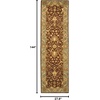 image:imageSAFAVIEH Antiquity Collection Accent Rug  23 x 4 Ivory Handmade Traditional Oriental Wool Ideal for High Traffic Areas in Entryway Living Room Bedroom AT14ABrownGreen