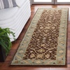 image:imageSAFAVIEH Antiquity Collection Accent Rug  23 x 4 Ivory Handmade Traditional Oriental Wool Ideal for High Traffic Areas in Entryway Living Room Bedroom AT14ABrownGreen