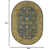 image:imageSAFAVIEH Antiquity Collection Accent Rug  23 x 4 Ivory Handmade Traditional Oriental Wool Ideal for High Traffic Areas in Entryway Living Room Bedroom AT14ABlue