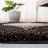 image:imageSAFAVIEH Area Rug 8x10  Florida Shag Collection  Large  Dark Brown amp Ivory Geometric Pattern NonShedding amp Easy Cleaning Plush Pile Ideal for Living Room Bedroom Dining Space SG4612812
