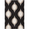 image:imageSAFAVIEH Area Rug 8x10  Florida Shag Collection  Large  Dark Brown amp Ivory Geometric Pattern NonShedding amp Easy Cleaning Plush Pile Ideal for Living Room Bedroom Dining Space SG4612812