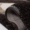 image:imageSAFAVIEH Area Rug 8x10  Florida Shag Collection  Large  Dark Brown amp Ivory Geometric Pattern NonShedding amp Easy Cleaning Plush Pile Ideal for Living Room Bedroom Dining Space SG4612812