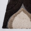 image:imageSAFAVIEH Area Rug 8x10  Florida Shag Collection  Large  Dark Brown amp Ivory Geometric Pattern NonShedding amp Easy Cleaning Plush Pile Ideal for Living Room Bedroom Dining Space SG4612812