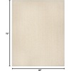 image:imageSAFAVIEH Area Rug 8x10  Natural Fiber Collection  Large  Beige Sisal amp Wool Woven Design with Border NF475BLight Grey
