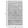 image:imageSAFAVIEH Area Rug 8x10  Pro Luxe Shag Collection  Large  Ivory amp Light Grey Tassel Design NonShedding amp Easy Cleaning Plush Thick Pile Ideal for Living Room Bedroom Dining Space PLX436AGreyIvory