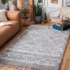image:imageSAFAVIEH Area Rug 8x10  Pro Luxe Shag Collection  Large  Ivory amp Light Grey Tassel Design NonShedding amp Easy Cleaning Plush Thick Pile Ideal for Living Room Bedroom Dining Space PLX436AGreyIvory