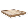 image:imageSAFAVIEH Couture Collection  Celsia Natural Wood King Bed Frame Platform Design No Box Spring Needed BSC2002AKNatural