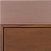 image:imageSAFAVIEH Couture Collection  Trever Walnut amp Black Wood 3 Drawer Nightstand Modern Bedside Table with Storage Fully Assembled Bedroom Furniture SFV7723AWalnutBlack