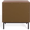 image:imageSAFAVIEH Couture Collection  Trever Walnut amp Black Wood 3 Drawer Nightstand Modern Bedside Table with Storage Fully Assembled Bedroom Furniture SFV7723AWalnutBlack