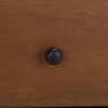image:imageSAFAVIEH Couture Collection  Trever Walnut amp Black Wood 3 Drawer Nightstand Modern Bedside Table with Storage Fully Assembled Bedroom Furniture SFV7723AWalnutBlack