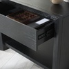 image:imageSAFAVIEH Couture Collection Darnell Black 1Drawer Accent Table Nightstand Fully AssembledBlack