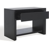 image:imageSAFAVIEH Couture Collection Darnell Black 1Drawer Accent Table Nightstand Fully AssembledBlack