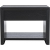 image:imageSAFAVIEH Couture Collection Darnell Black 1Drawer Accent Table Nightstand Fully AssembledBlack