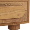 image:imageSAFAVIEH Couture Collection Lesliette Natural Brown 3Drawer Solid Wood Nightstand Fully Assembled