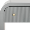 image:imageSAFAVIEH Couture Collection Liabella BlackGold 1Drawer Curved Nightstand Fully AssembledGrey