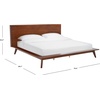 image:imageSAFAVIEH Couture Collection Moxie MidCentury Walnut Queen Size BedWalnut
