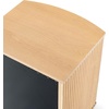 image:imageSAFAVIEH Couture Collection Shelbie Black 3Drawer Reeded Nightstand Fully Assembled Bedside Accent TableOakBlack