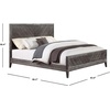 image:imageSAFAVIEH Couture Home Collection Almira Grey Wood Headboard No Box Spring Required Queen Bed SFV4116AQ2BXGrey