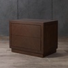 image:imageSAFAVIEH Couture Home Collection Steve Brown 2Drawer Wood Nightstand Table Fully AssembledBrown