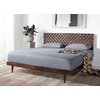image:imageSAFAVIEH Couture Home Collection Zinnia Walnut Brown Wooden Platform King BedWalnut