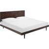 image:imageSAFAVIEH Couture Home Collection Zinnia Walnut Brown Wooden Platform King BedWalnut