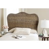 image:imageSAFAVIEH Furniture  Imelda Rattan Queen Headboard  WhiteWashed  Rattan  Coastal Woven Design  Ideal for Bedroom SEA8027BQGray