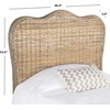 image:imageSAFAVIEH Furniture  Imelda Rattan Queen Headboard  WhiteWashed  Rattan  Coastal Woven Design  Ideal for Bedroom SEA8027BQGray
