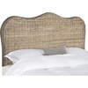 image:imageSAFAVIEH Furniture  Imelda Rattan Queen Headboard  WhiteWashed  Rattan  Coastal Woven Design  Ideal for Bedroom SEA8027BQGray