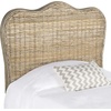 image:imageSAFAVIEH Furniture  Imelda Rattan Queen Headboard  WhiteWashed  Rattan  Coastal Woven Design  Ideal for Bedroom SEA8027BQGray