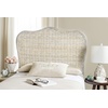image:imageSAFAVIEH Furniture  Imelda Rattan Queen Headboard  WhiteWashed  Rattan  Coastal Woven Design  Ideal for Bedroom SEA8027BQWhite Washed