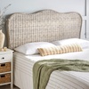 image:imageSAFAVIEH Furniture  Imelda Rattan Queen Headboard  WhiteWashed  Rattan  Coastal Woven Design  Ideal for Bedroom SEA8027BQWhite Washed
