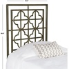 image:imageSAFAVIEH Home Collection Lucina Antique Iron Headboard FullDistressed Brass