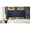 image:imageSAFAVIEH Mercer Collection Damon Sky Blue Winged Headboard FullBlue