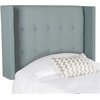 image:imageSAFAVIEH Mercer Collection Damon Sky Blue Winged Headboard FullBlue